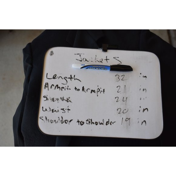 Men's Tallia Uomo Black Wool 2 Button Tuxedo Jacket Size 42R - Picture 8 of 8